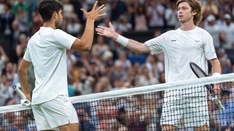 Rublev, tras su derrota ante Alcaraz: "Estoy aprendiendo a ser más bueno conmigo"
