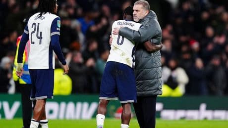 Yves Bissouma thanks Ange Postecoglou for looking out for Tottenham’s players