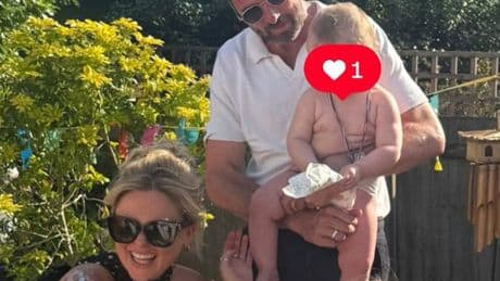 Inside Emily Atack's sun-soaked party to celebrate first birthday of baby son Barney