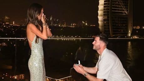 Love Island star engaged to 'love of her life' footballer after holiday proposal