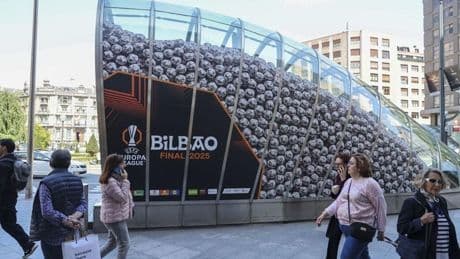 Así informa Metro Bilbao del cierre de la estación de San Mamés por la final de la Europa League