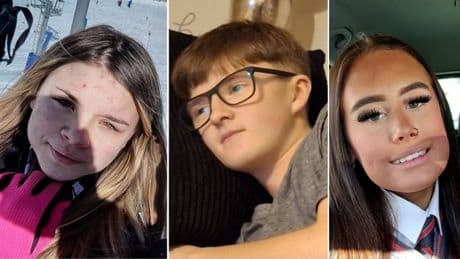 Urgent search for three missing children last seen in school uniforms