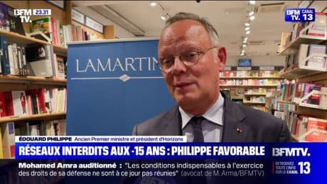 Interdiction des réseaux sociaux aux moins de 15ans: "Cette proposition de loi a été adoptée, on attend qu'elle entre en vigueur", affirme Édouard Philippe (Horizons)