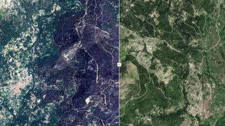 El antes y el después de los incendios en Ávila: esta es la tecnología que se esconde detrás de las imágenes