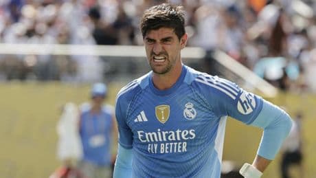 Courtois critica a Tebas tras la eliminación: "Yo no he visto a ningún presidente que hable así"