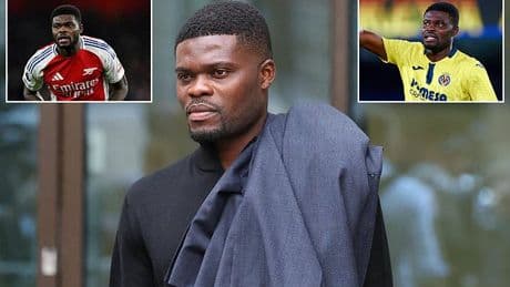 Thomas Partey's appearance in court adjourned without explanation - as former Arsenal star faces charges of five counts of rape and one count of sexual assault
