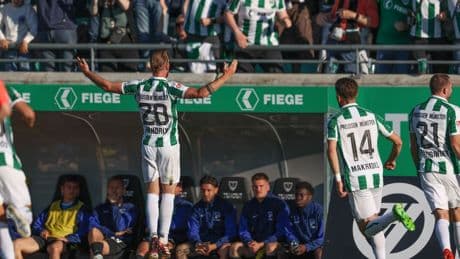 2. Fußball-Bundesliga: Bier zur Belohnung: Hendrix trifft doppelt bei Münsters Sieg