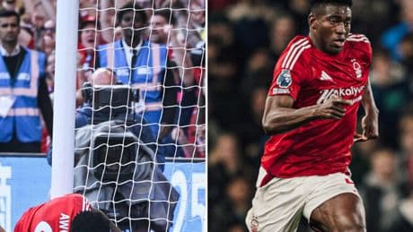 Taiwo Awoniyi in coma farmacologico, le lesioni addominali dopo lo scontro con il palo: l'attaccante del Nottingham Forest è gravissimo