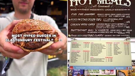 ‘Ridiculous’ price of TOAST at Glastonbury festival revealed – after ‘ripped off’ revellers pay £14 for chips