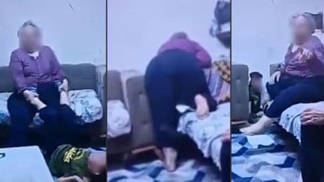 Bu nasıl babaanne... Görüntüler ortaya çıkınca gözaltına alındı