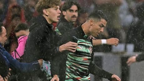 Cristiano Ronaldo grabbed by pitch invader in major security breach at Germany vs Portugal