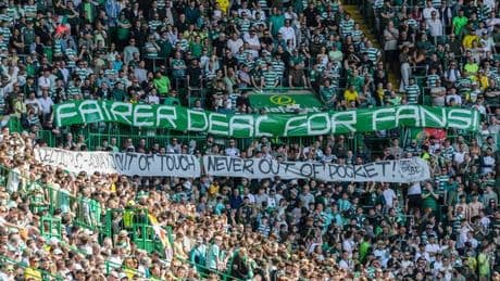 Celtic ultras join forces with rival fans in banner protests against soaring SPFL ticket prices