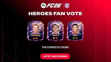 FC Bayern-Hero-Voting mit EA Sports FC 26 gestartet