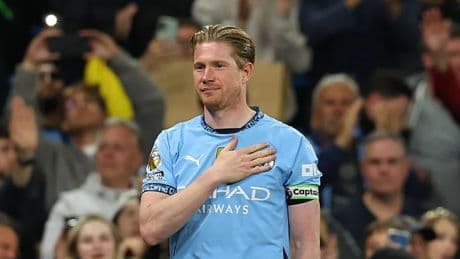 De Bruyne, Manchester City'ye veda etti! Taraftarlar ayakta alkışladı