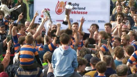 Haagsche rugbyclub brengt RRC eerste nederlaag seizoen toe en is kampioen