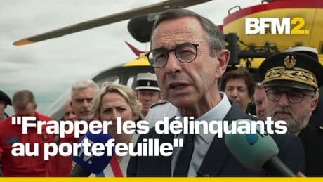 Violences/PSG, justice...Bruno Retailleau s'exprime lors d'un déplacement dans les Pyrénées