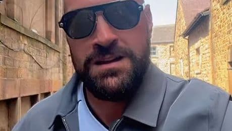 Tyson Fury heads off to business meeting still wearing Primark Soccer Aid suit after dropping F-bomb live on ITV