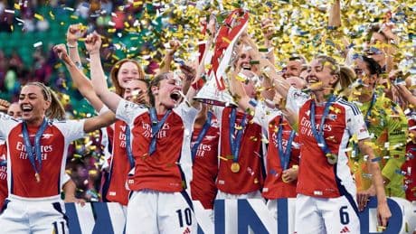 Arsenal-vrouwen na 18  jaar winnaars Champions League