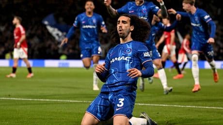 Chelsea 1 Man Utd 0: Blues take huge step towards Champions League as Cucurella header sees off United