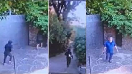 Valentino, il video del blitz nella villa dello stilista: l?arrivo dei ladri, lo sparo della guardia giurata e la fuga dei malviventi