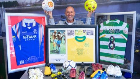 Incredible collection including Celtic & Rangers items to be auctioned for charity