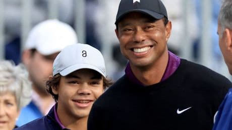 Ganz der Papa - Mini-Tiger-Woods begeistert mit Super-Schlag