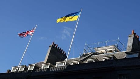 Reform UK Accused Of 'Sucking Up To Moscow' Over Ukrainian Flag Ban
