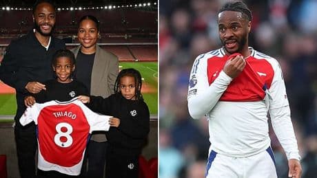 Raheem Sterling's son, 8, joins Arsenal's academy - while winger faces uncertain future after disappointing loan spell at the Emirates