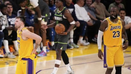 Un Gobert gigante fulmina a los Lakers de Doncic en la primera ronda de los playoffs y LeBron se piensa su futuro