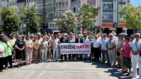 Samsun'da Alaçam halkı maden arama projesini istemiyor