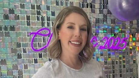 Katherine Ryan is convinced over the gender of her unborn baby as she shows off bump