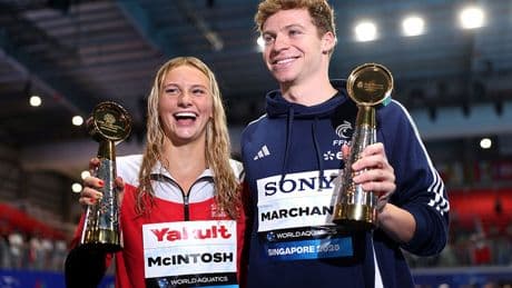 Summer McIntosh seals fourth gold at world championships as US women break relay record