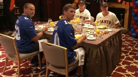 Eli Manning, Mike Francesa team up to spoof infamous WFAN call about Giants