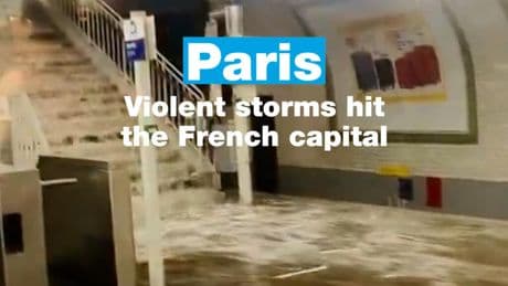 Heavy storms hit Paris and France, leave 2 dead