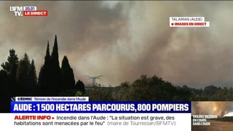 Incendie dans l'Aude: "On a rien sauvé du tout", témoigne Jean-Loïc, dont la maison est partie en fumée