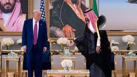 Son dakika! Ve Trump Orta Doğu'ya ayak bastı! Suudi jetleri eşlik etti, Prens Salman karşıladı!