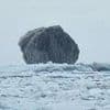 Fisherman is baffled after stumbling across a huge BLACK iceberg off the coast of Canada