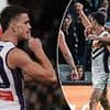 Fremantle star Patrick Voss enrages dismayed Port fans with cheeky celebration during thriller