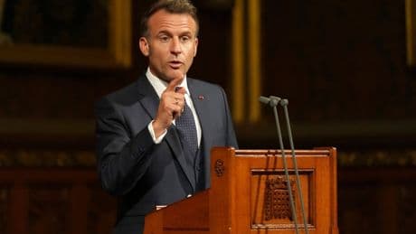 Emmanuel Macron promises ‘tangible results’ on illegal migration in state visit speech to UK Parliament