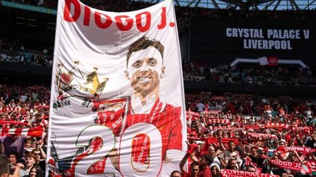 Minute’s silence for Diogo Jota cut short at Wembley ahead of Community Shield