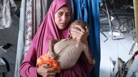 Gaza’s children being starved to death are now too weak to cry, says Save the Children chief