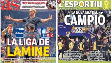 &quot;La Liga de Lamine&quot;, &quot;Nueva era&quot;... Así refleja la prensa el título liguero del Barcelona