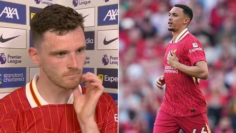 Andy Robertson launches passionate defence of Liverpool team-mate Trent Alexander-Arnold after departing full-back was booed against Arsenal