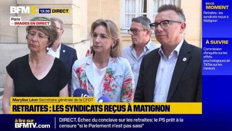Retraites: "Prenez vos responsabilités", dit Marylise Léon (CFDT) à François Bayrou