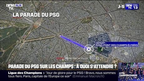 Les joueurs du PSG attendus ce dimanche après-midi pour une parade avenue des Champs-Élysées