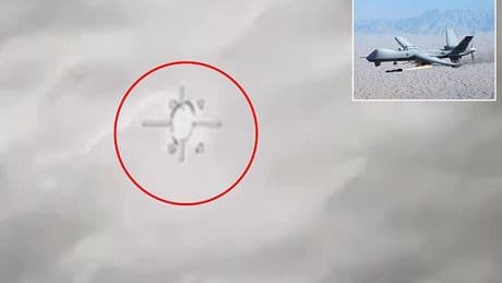 Stunning moment UFO deflects Hellfire missile ignites debate over 'non-human' technology