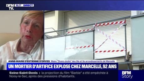 Mortier d'artifice à Marseille: "La situation est angoissante", affirme Anne-Marie d'Estienne d'Orves, maire Divers droite des IXe et Xe arrondissements de Marseille