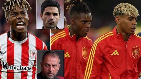 Barcelona 'are dealt major hurdles' in bid to sign Nico Williams - with European giants 'waiting in the wings' to sign him from under LaLiga champions' noses