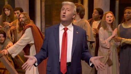 SNL mocks ‘messiah’ Trump over chaotic tariffs policy with Easter-themed cold open