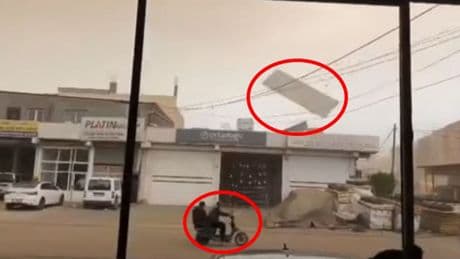 Fırtınada yön değiştirdi, 2 ölümden döndü